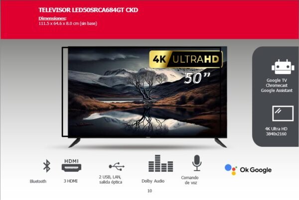 Smart TV RCA 50” 4K Ultra HD